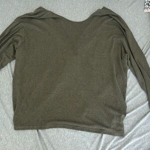 Olive green L/S dress up shirt
